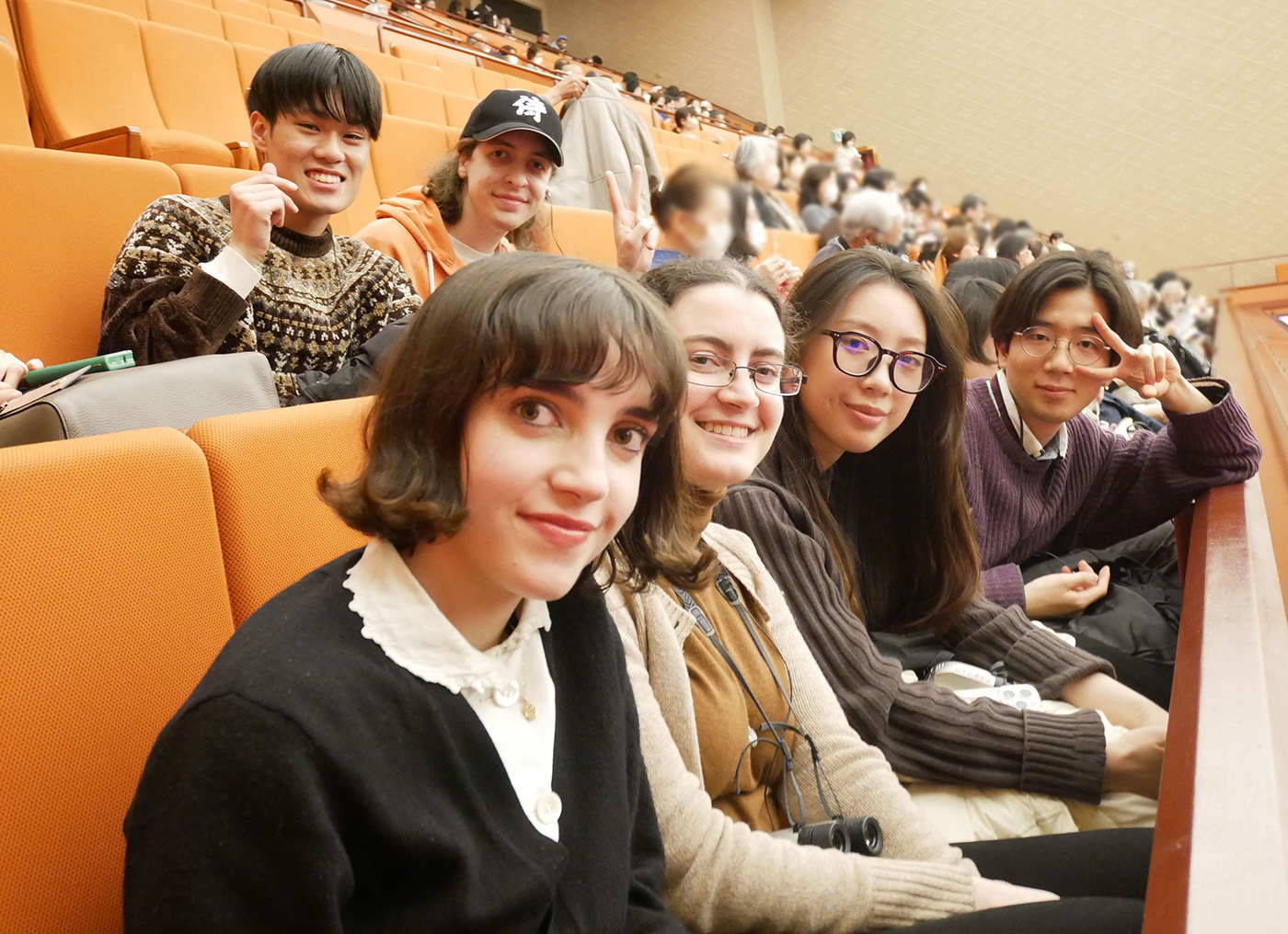 留学生との交流の様子