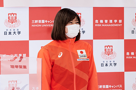 女子チームの主将であり、オリンピック代表でもある長谷川選手