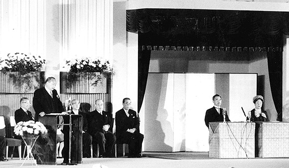 日本大学創立70周年記念式典（昭和34年）