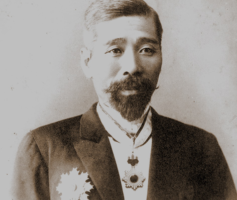 第二代校長 初代総長　松岡康毅