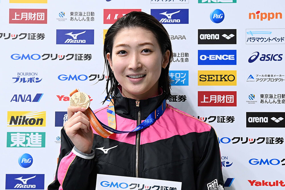 「歴史ある日本大学水泳部の女子キャプテンになるという責任と誇りを持ち、これからさらに成長し、結果を出していけるよう頑張りたいと思います」と池江選手は決意を語った。