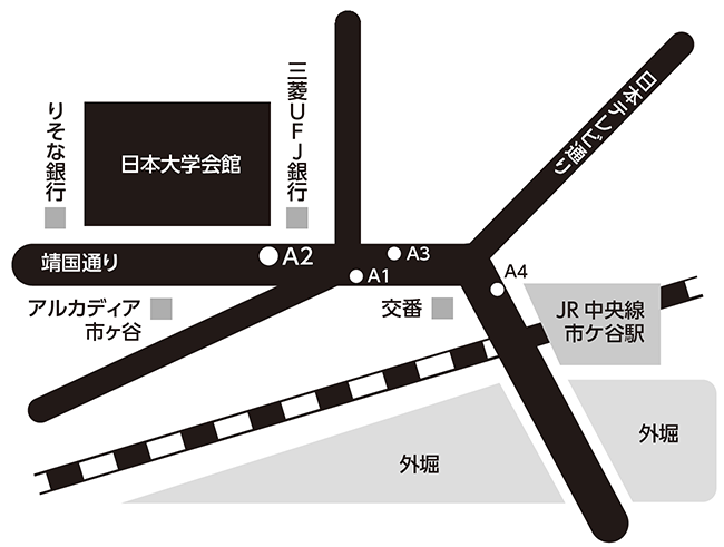 日本大学本部学生支援センター 地図